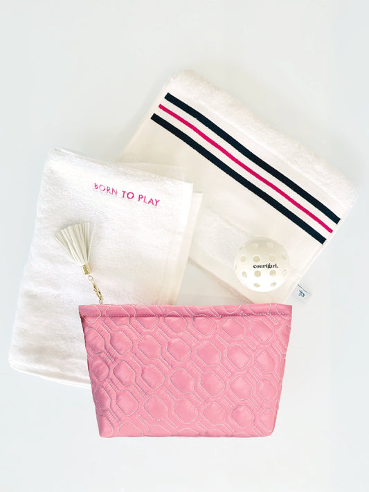 Matchday Pickleball Pouch + BORN TO PLAY Towel Gift Set