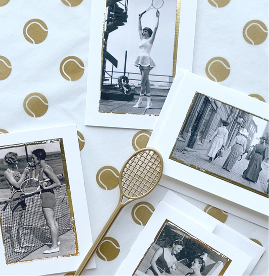 Vintage Tennis Note Cards