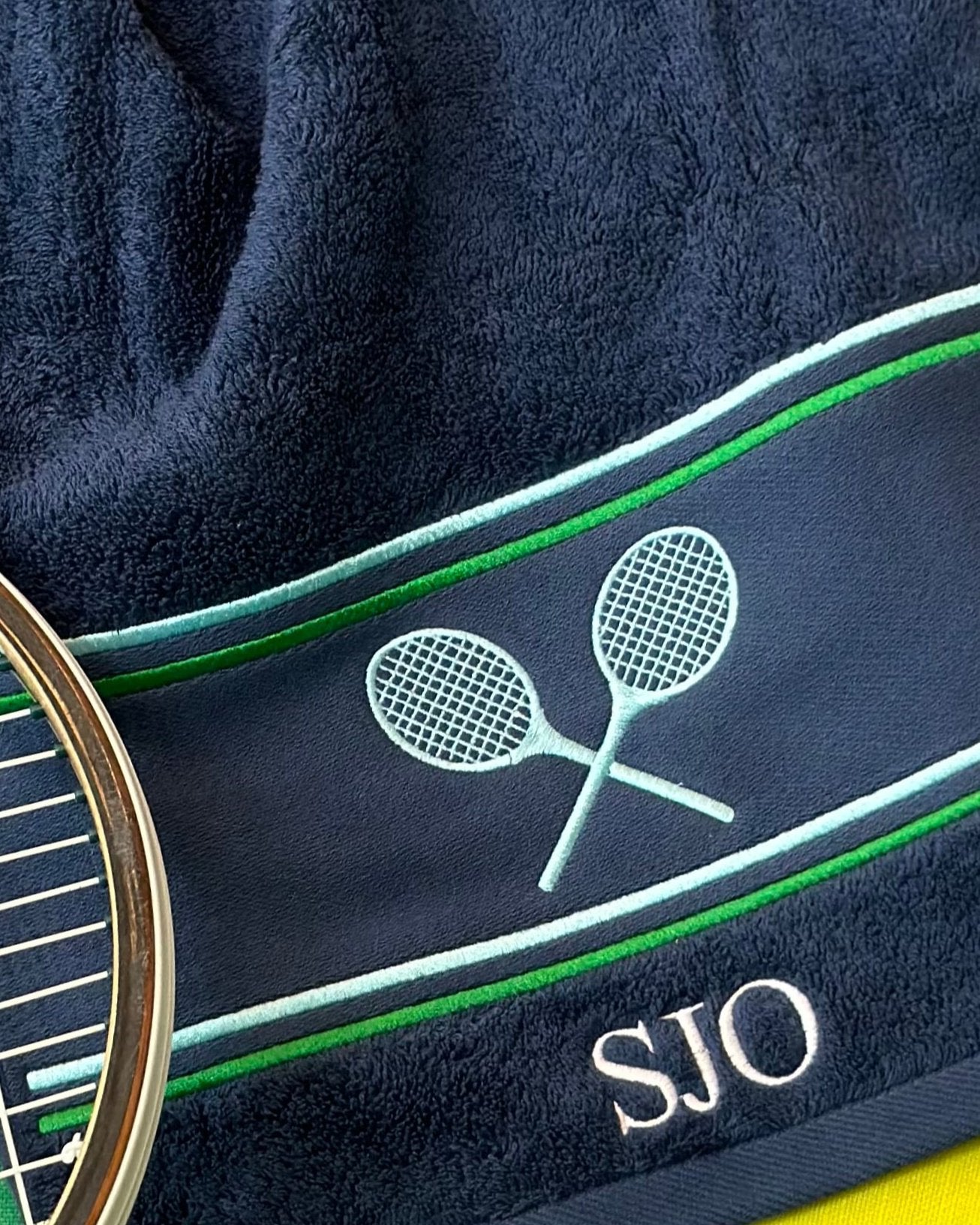 COURTGUY Tennis Towel with MONOGRAM