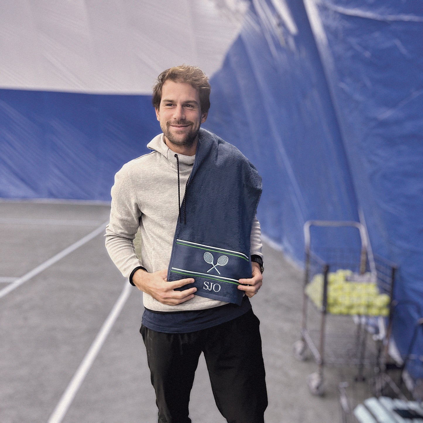 COURTGUY Tennis Towel with MONOGRAM