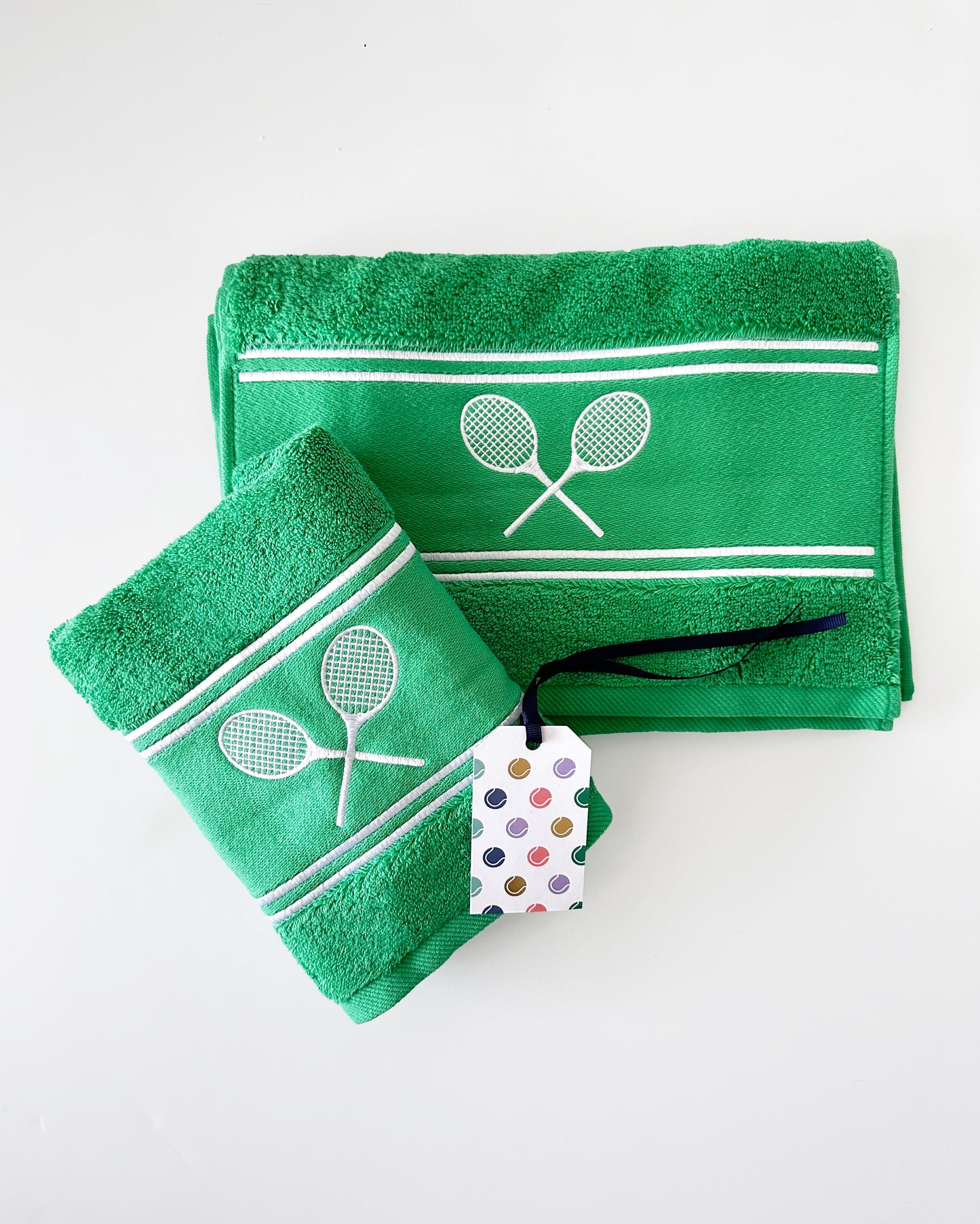 8 Pack Matchtime Tennis Towel — Kelly Green