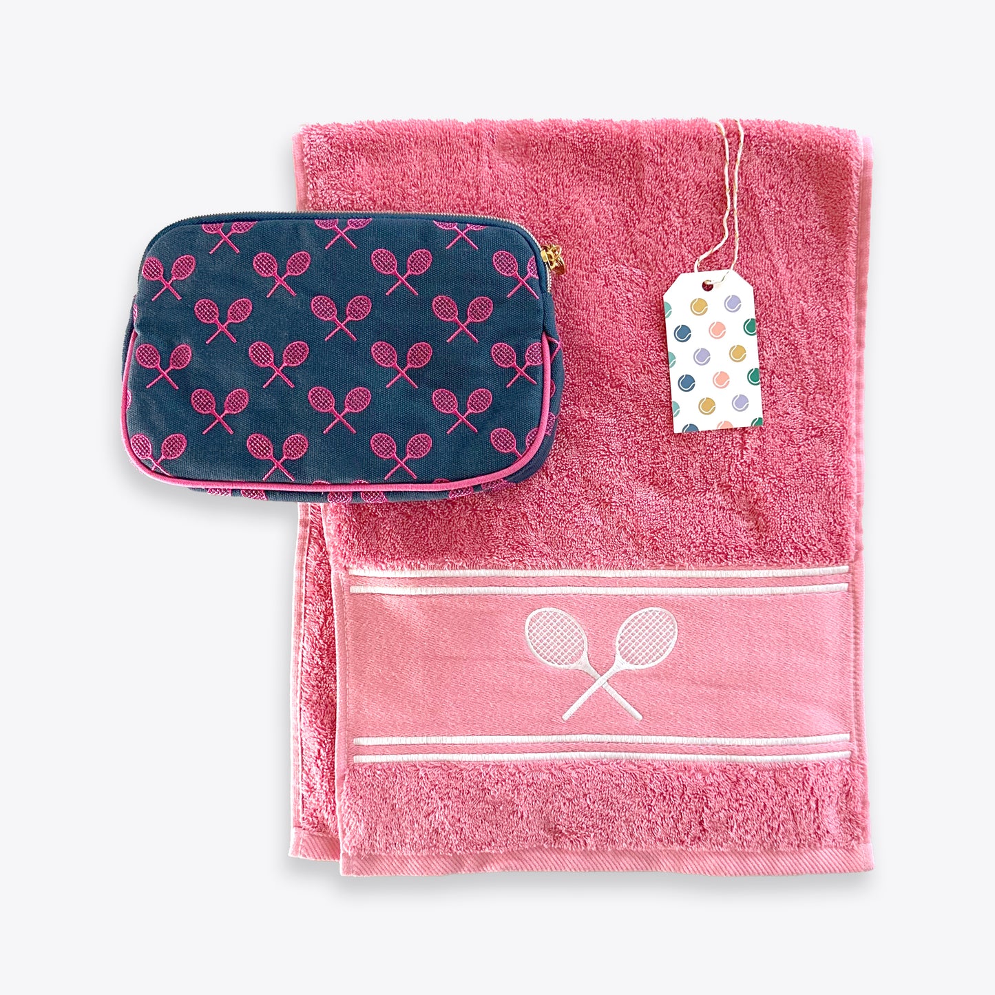 Matchtime Pouch + Pink Towel Gift Set
