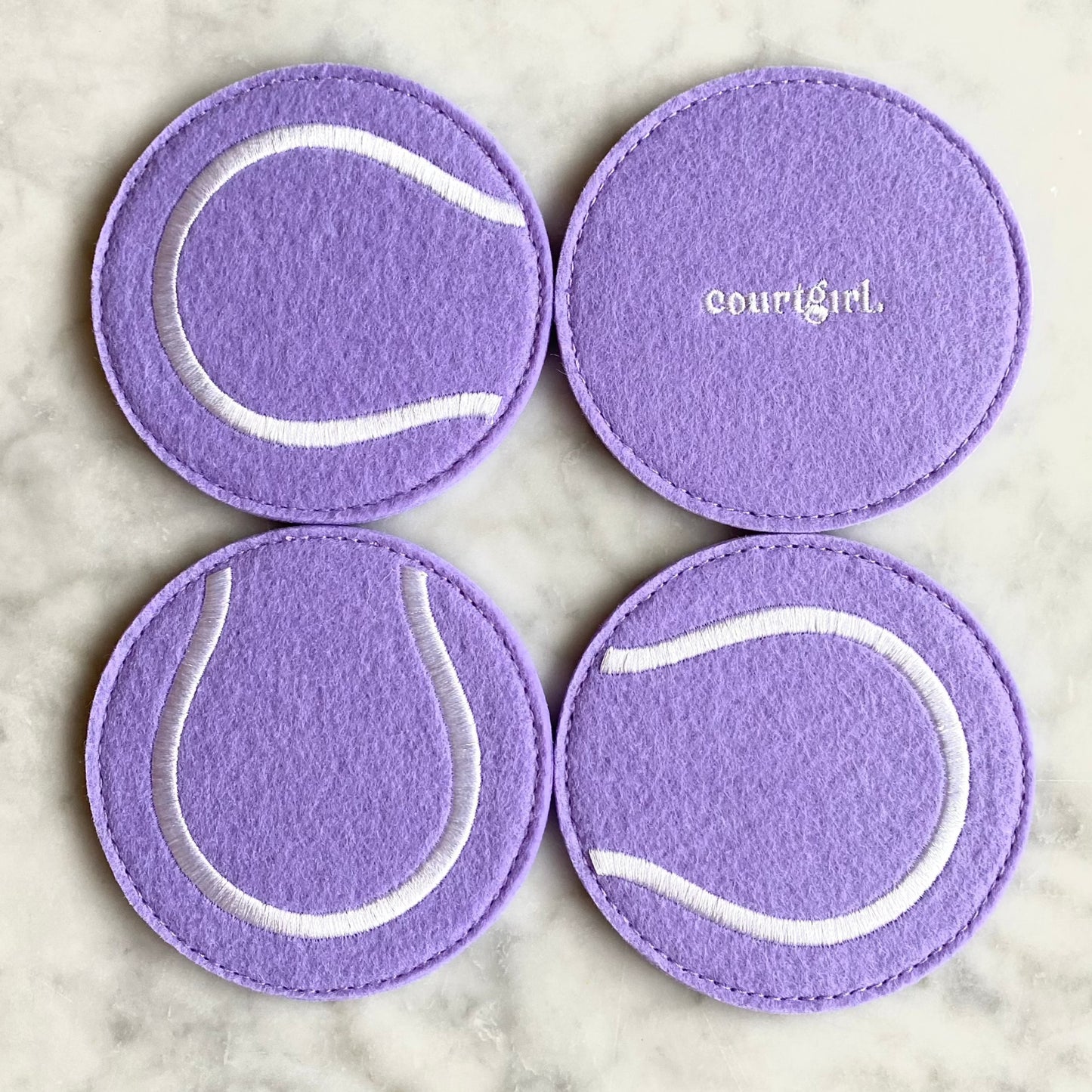 On Point (Felt Embroidered Coaster)