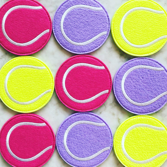 ON POINT {Felt Embroidered Coasters Set of 4}