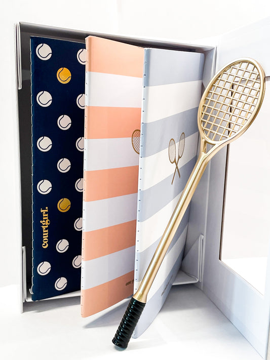 Journal & Racquet Pen Gift Set