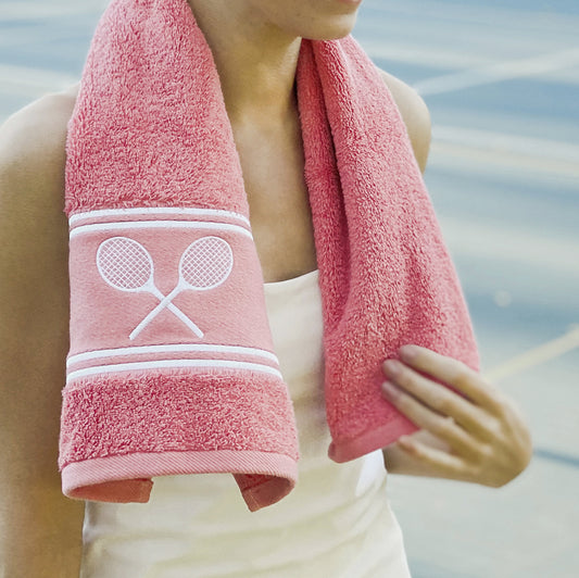 Matchtime Tennis Towel—Pink