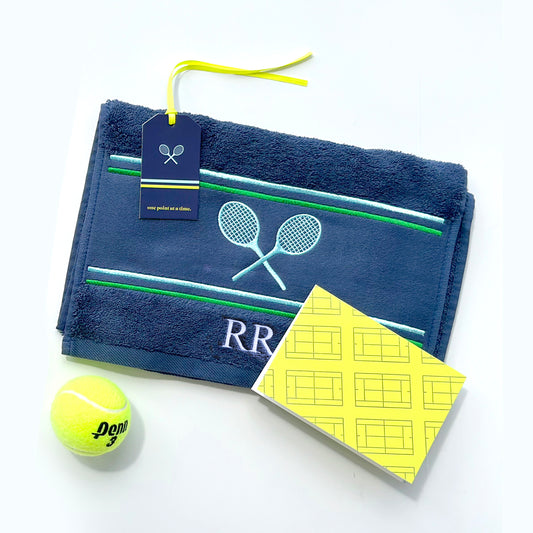 COURTGUY Tennis Towel with MONOGRAM