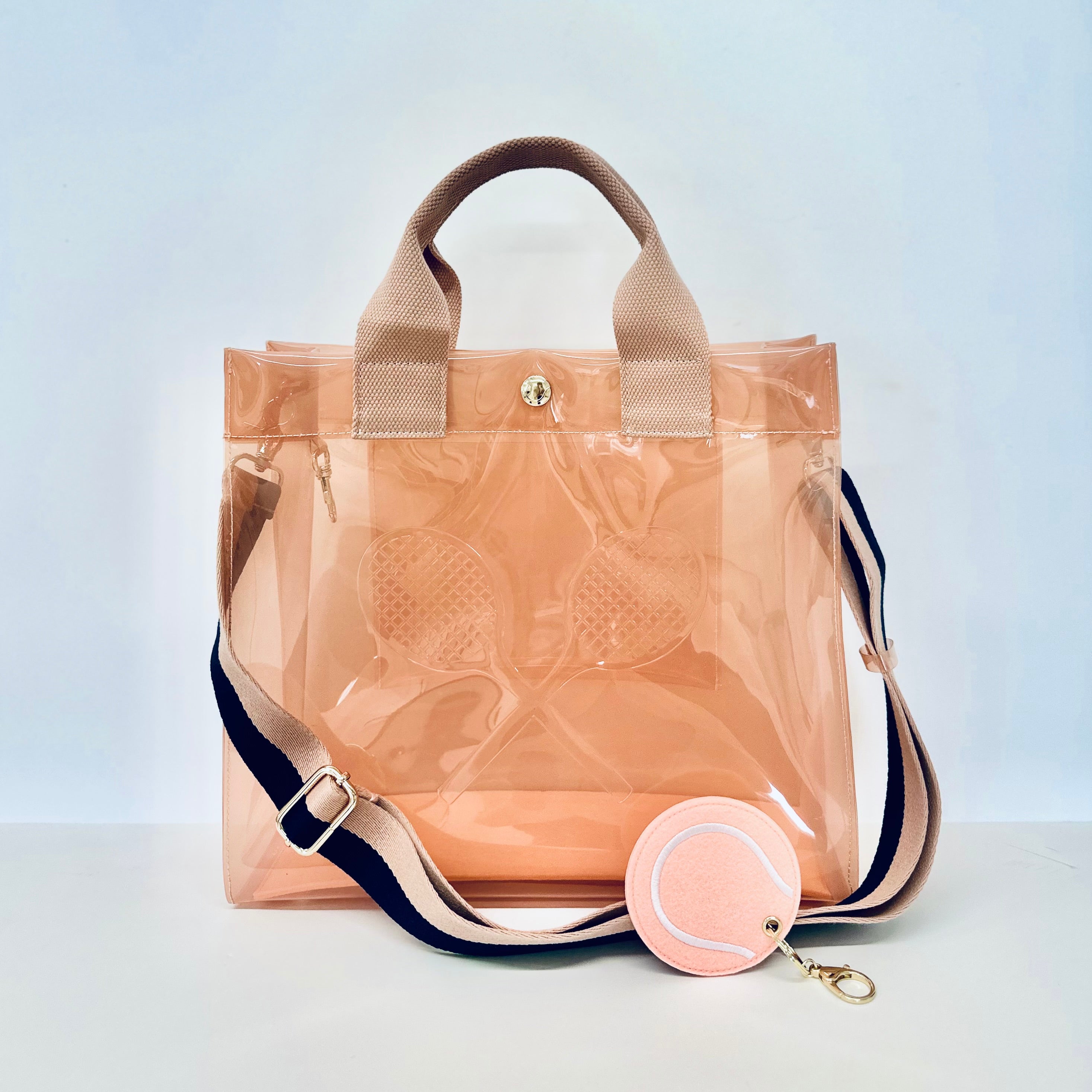 Just Peachy Stadium Tote with MONOGRAM