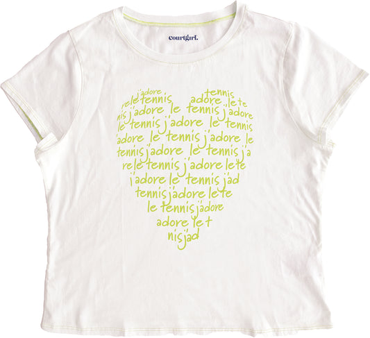 J'adore Le Tennis Graphic Tee (Preorder for April)