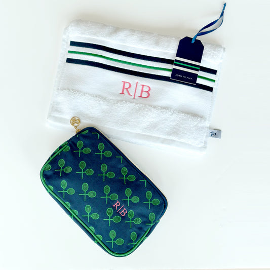 BORN TO PLAY Towel & Pouch MONOGRAM