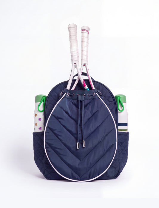 OBSESSED. Navy Tennis Convertible Backpack (Made to Order)