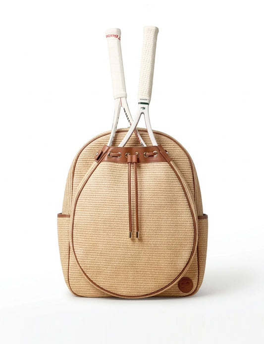 OBSESSED. Raffia Tennis Convertible Backpack (Made to Order)