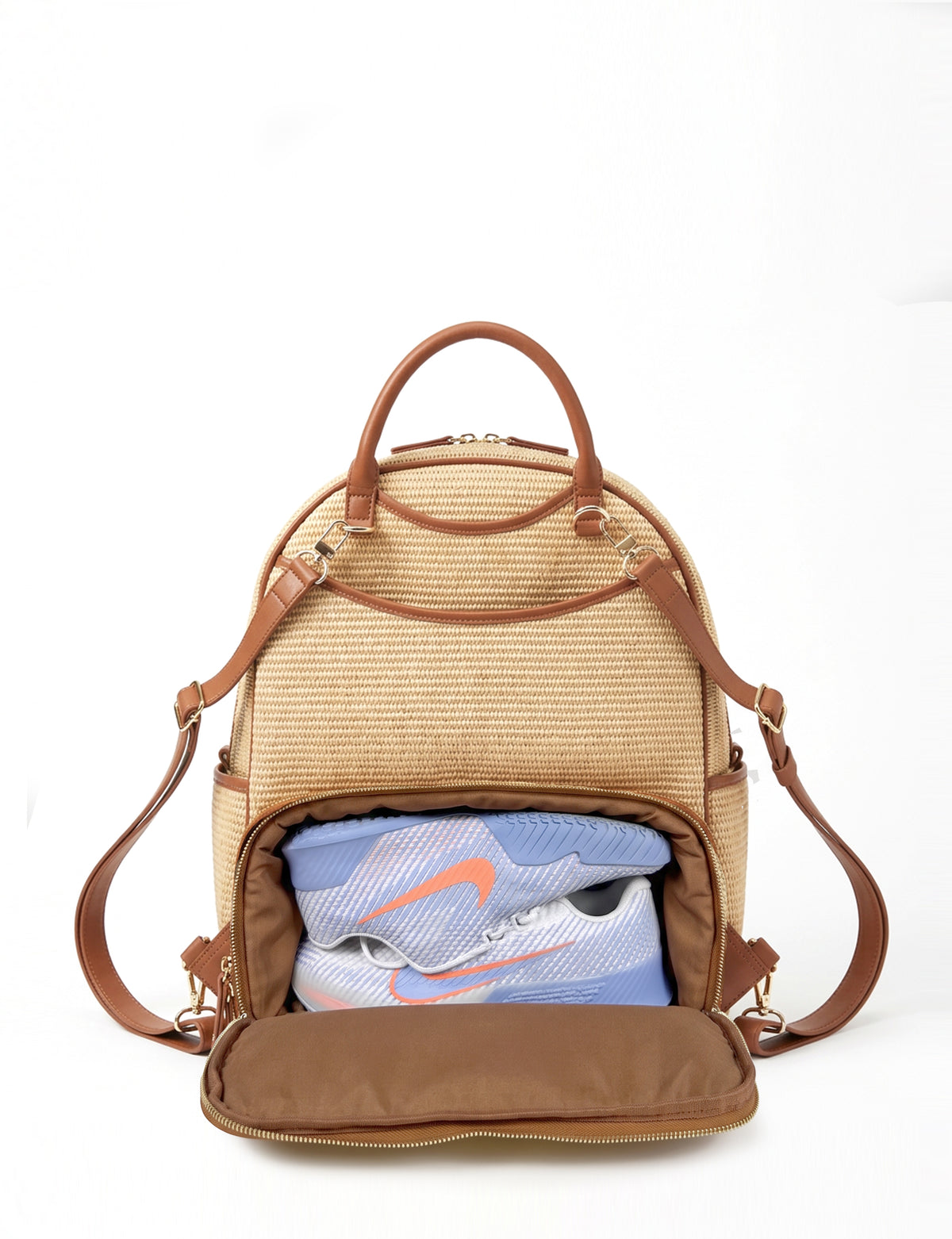 OBSESSED. Raffia Tennis Convertible Backpack (Made to Order)