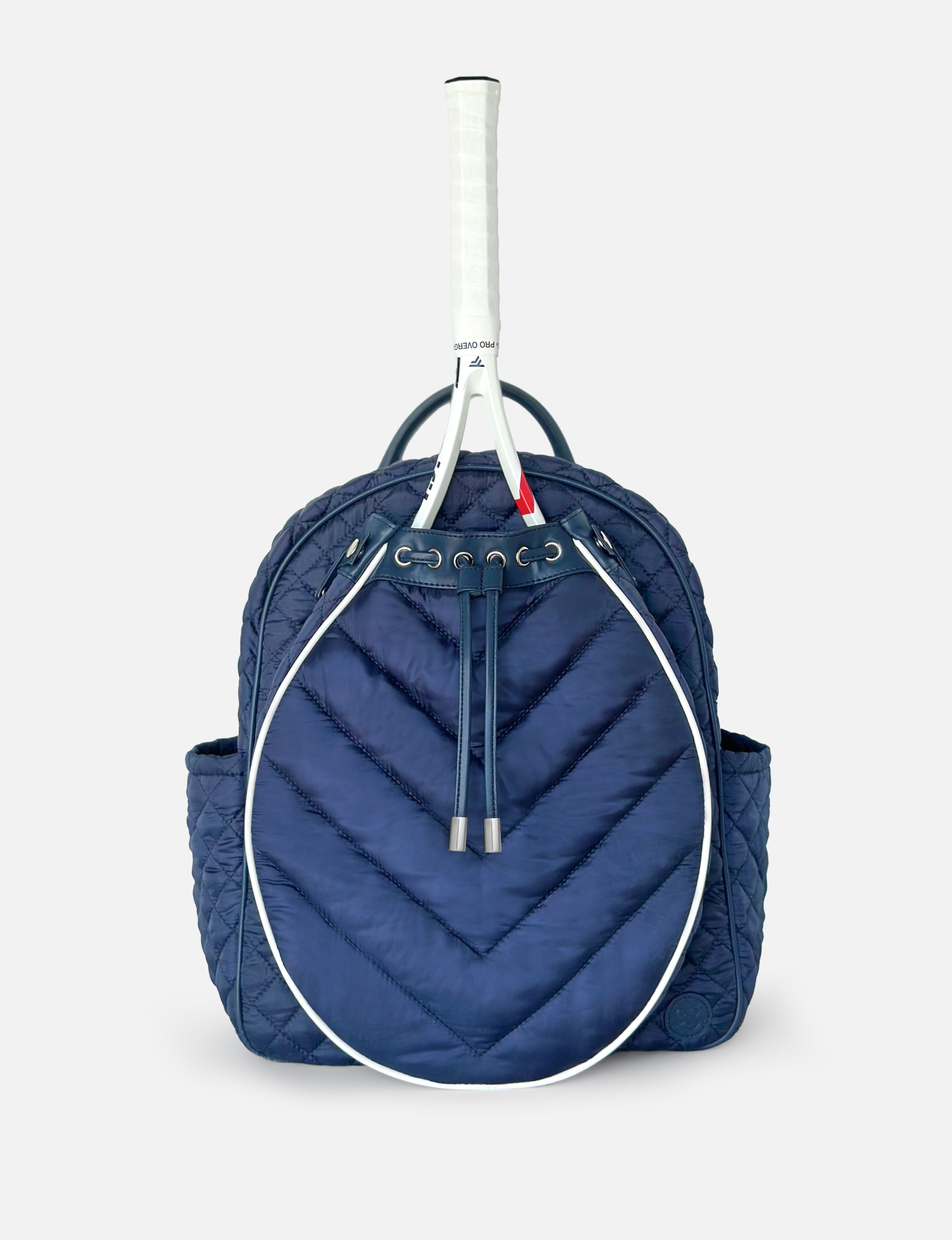 OBSESSED. Navy Tennis Convertible Backpack (September drop) – courtgirl.