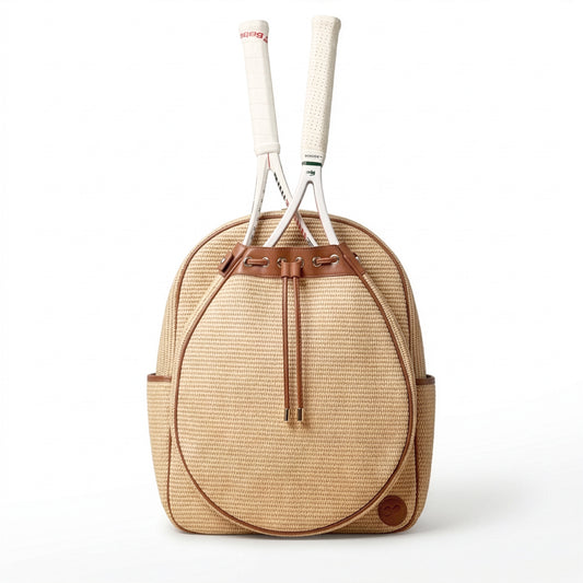 OBSESSED. Raffia Tennis Convertible Backpack (Made to Order)