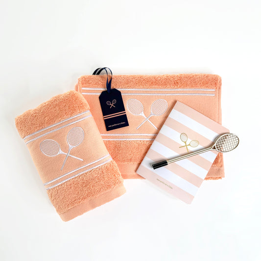 Just Peachy Duo Towel & Notebook Set