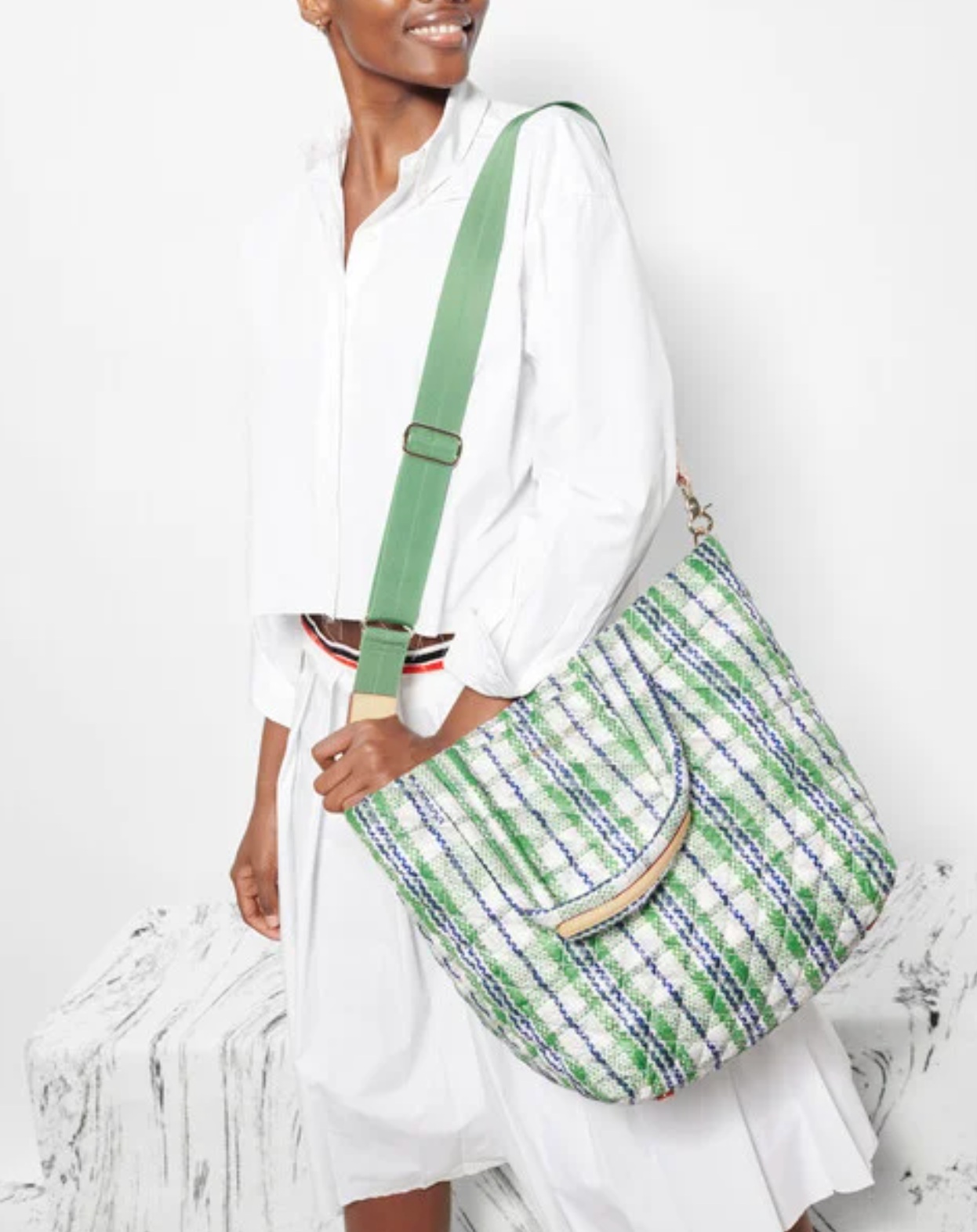 MZ Wallace Metro Tote Deluxe — Spring Plaid