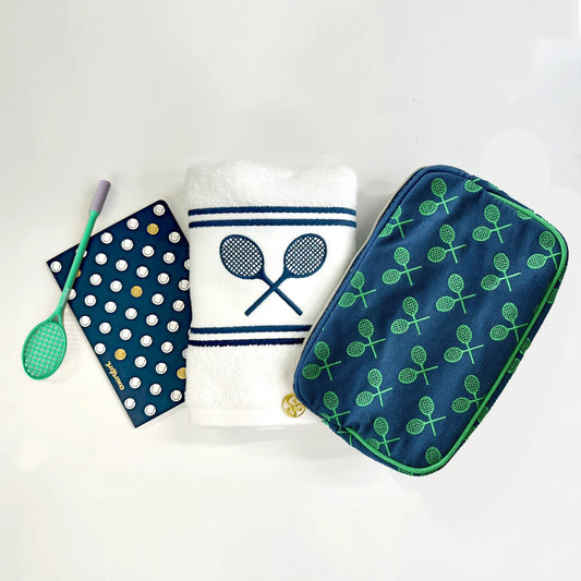 Matchtime Pouch + White Towel Gift Set (Bonus Notebook & Pen)