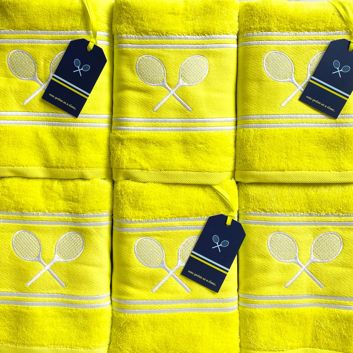 Matchtime Tennis Towel—Yellow