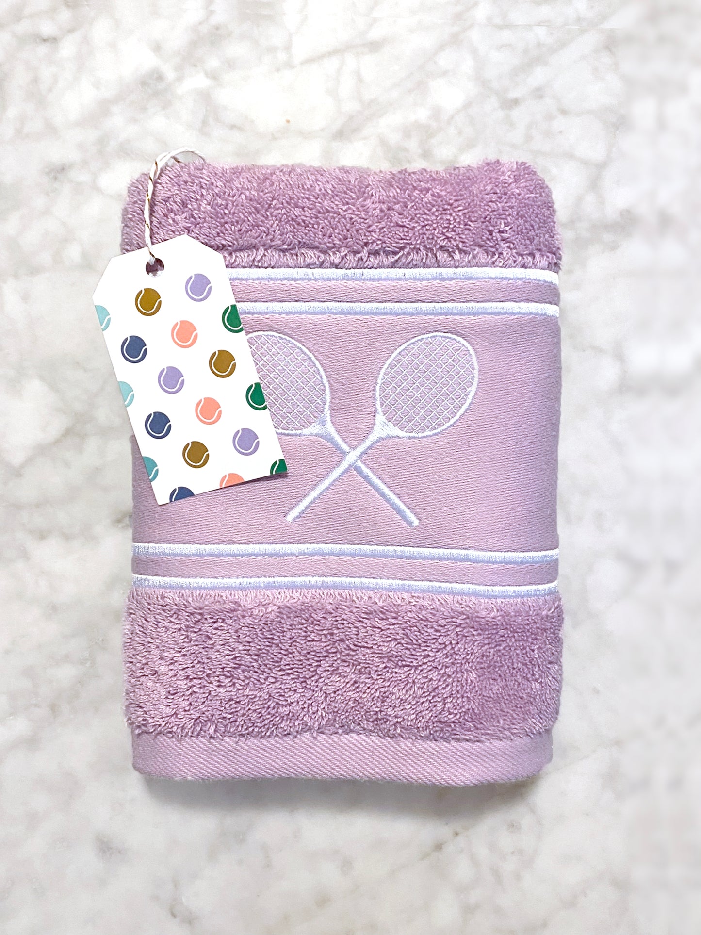 Matchtime Tennis Towel—Lavender